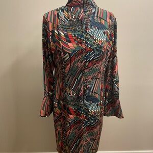 Vanessa Williams Geometric Pattern Dress